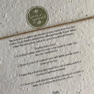 Seed Paper Invitations