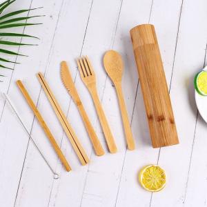Bamboo Cutlery Travel Sets